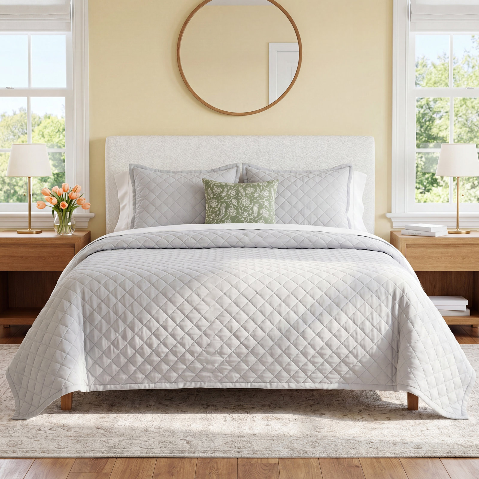 Monaco Rayon Coverlet, Queen Coverlet/Bedspread, Navy