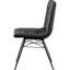 4 chaises de salle à manger à dossier gris anthracite avec finition bronze industriel - élégantes et confortables pour 4 pièces