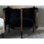 Mordenhill Gold Leaf Hand Painted Half Moon Cabinet Sideboard