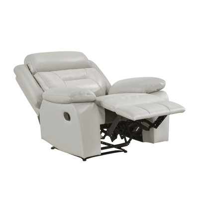 Conia Manual Reclining Chair, Top Grain Leather Cushions