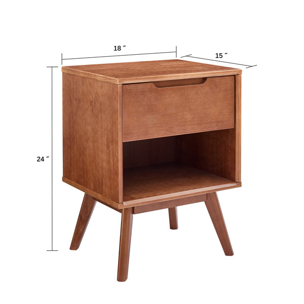 Simple Wooden Bedside Table With Storage  Sideboard For Living Room,  Bedroom Or Hallway