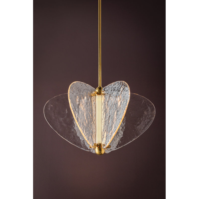 Freya 1 Light Pendant, 19.25" H x 30.5" W x 30.5" D