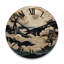 Beach Dune Dance Papercut - Nautical & Beach Oversized Wood Wall Clock-388628421