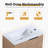 22" Wall-Mounted Single Bathroom Vanity With Ceramic Basin Sink Top, Floating Vanity with 1 Door-1765855051