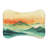 Oriental Ink Patterns - 1 Piece Bone Shape Feeding Mat