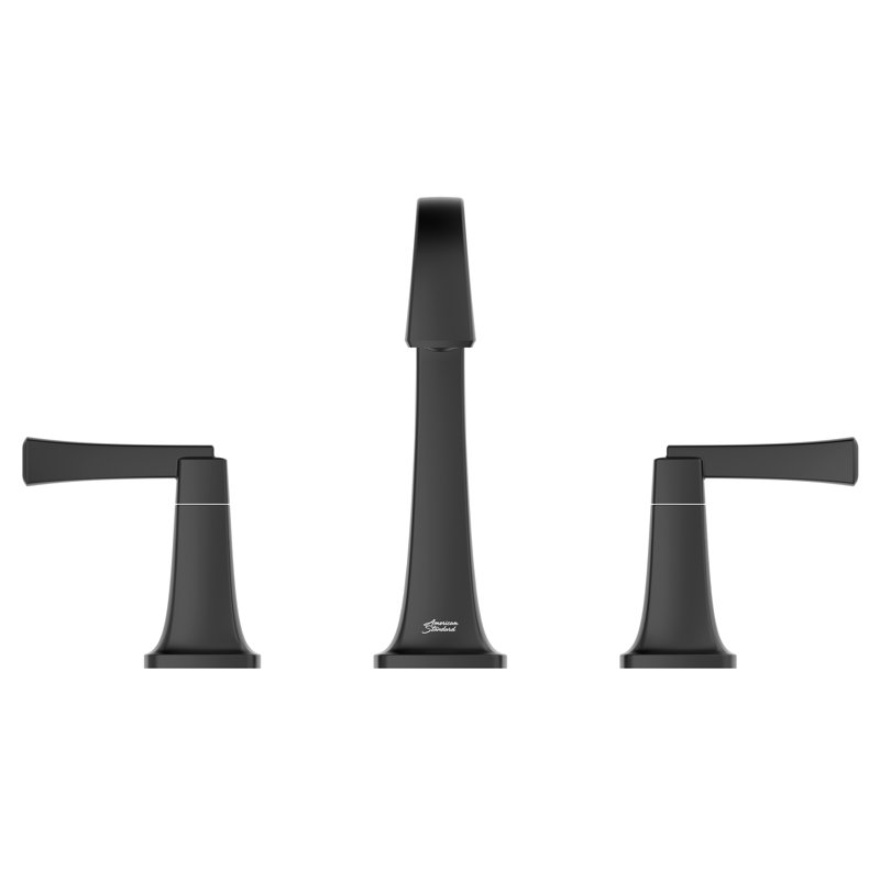 Townsend Widespread 2-handle Bathroom Faucet with Drain Assembly, Matte Black