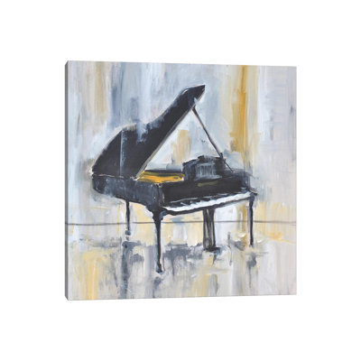 Piano In Gold II by Allayn Stevens - Wrapped Canvas Painting