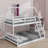 Twin Over Full House Bunk Bed With Built-In Ladder-1314335476
