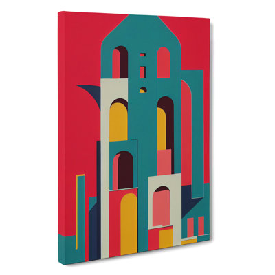Bold Architecture No.2 Abstract - Wrapped Canvas