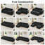Chaise longue capitonnée en velours-132250522