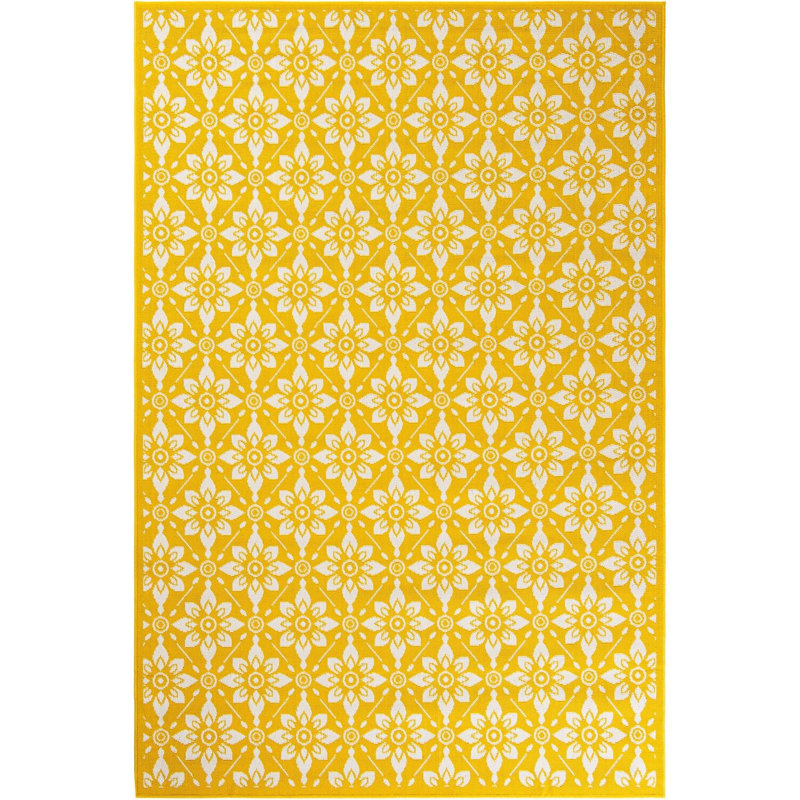 Tapis jaune Aucun, Rectangle 6 pi 1 po x 9 pi