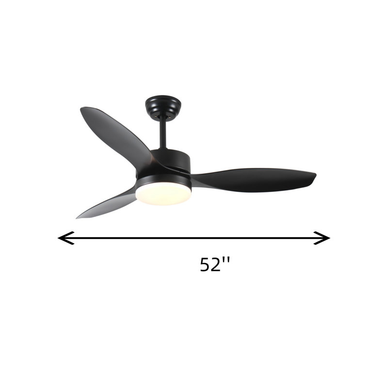 Ventilateur de plafond de 52 pouces avec DEL pour une utilisation intérieure et extérieure
