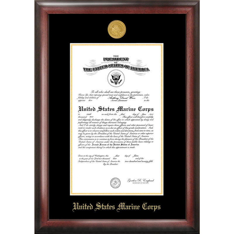 Marine Certificate Picture Frame, 8.5" x 11"