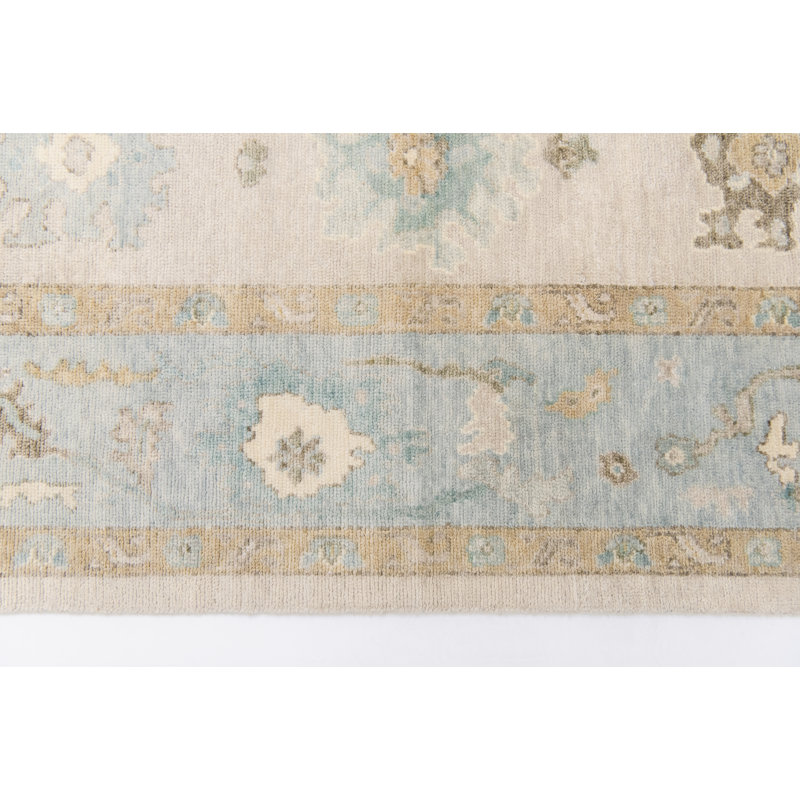 Hand Knotted Wool Oriental Area Rug, Rectangle 12' x 15'