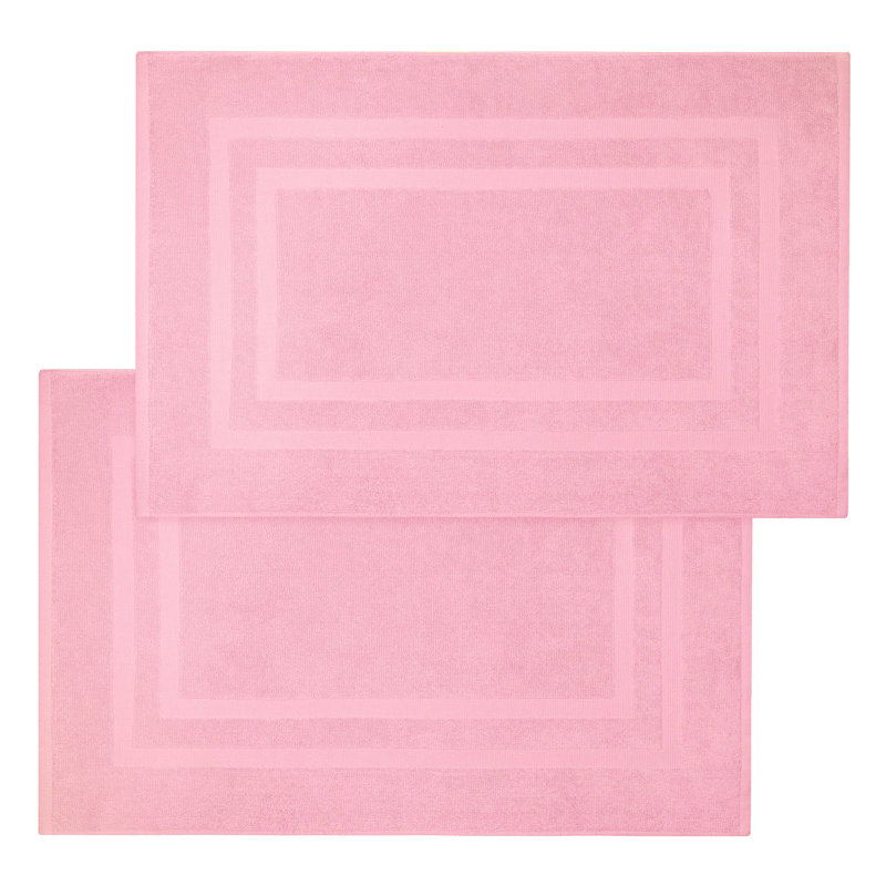Tapis de bain Joktan, Rose rose