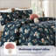 Ensemble de couette 4 pièces en microfibre à motif champignon pour lit double/queen avec coussin décoratif assorti (229 x 229 cm).-135278133