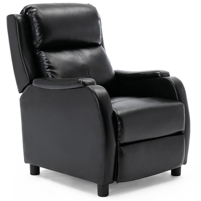 Renovo 67cm Wide Wing Chair Recliner, Black