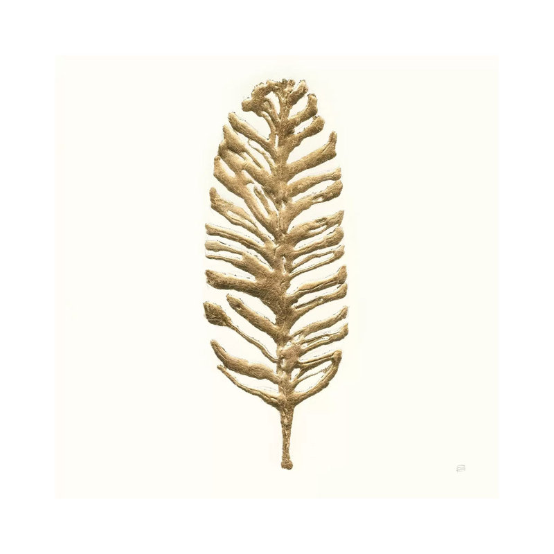 Gilded Palm III by Chris Paschke - 1 Piece Painting on Canvas, 45.72cm H x 45.72cm W x 1.91cm D, Wrapped Canvas