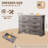 Farmhouse 8 Drawers Dresser Chests For Bedroom,52" Wide Wood Rustic Chest Of Drawers With Metal Handle,Natural Texture-1298415601