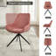 Chaise de bureau en lin Loklun-349842849