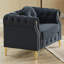 Canapé Chesterfield en velours avec coussins ronds-546643841