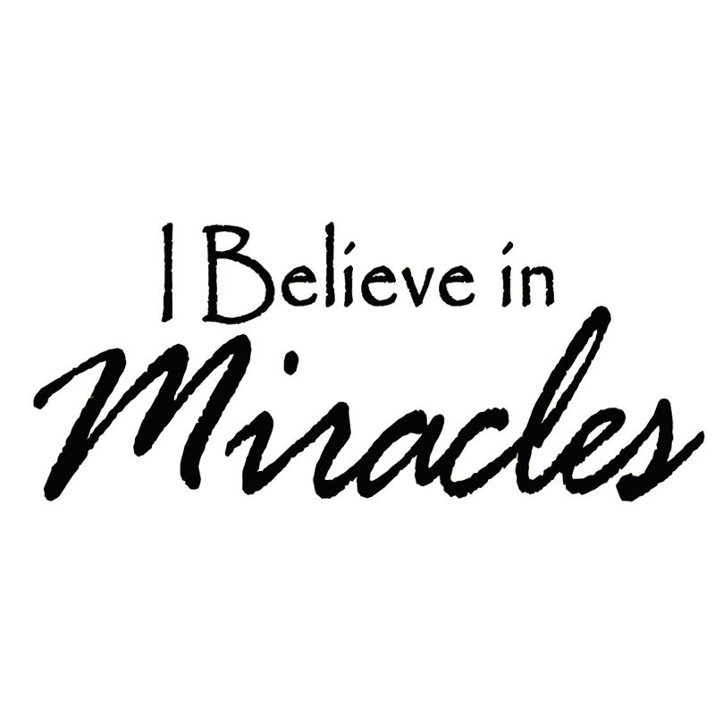 Adhésif décoratif Grasser I Believe in Miracles, H 18 po x l 44 po