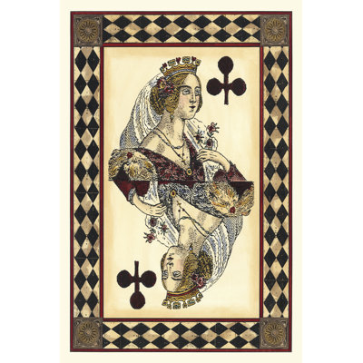 Harlequin Cards III - Wrapped Canvas Print