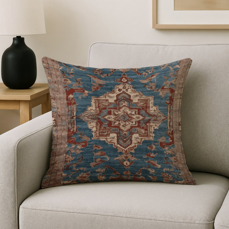 Coussin décoratif intérieur et extérieur Modern, Carré 16 po, Gris oriental 23