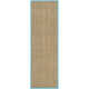 Auckland Bamboo Natural/Turquoise Area Rug