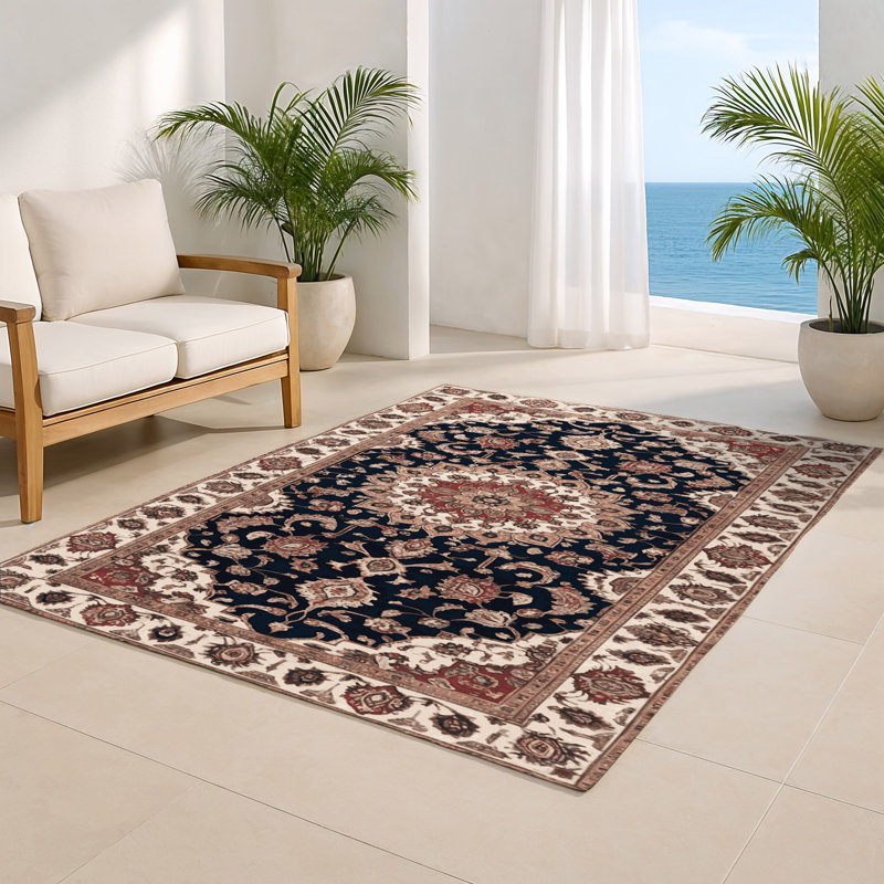 Tapis d'intérieur et d'extérieur brun Persian, Rectangulaire 2 pi x 3 pi