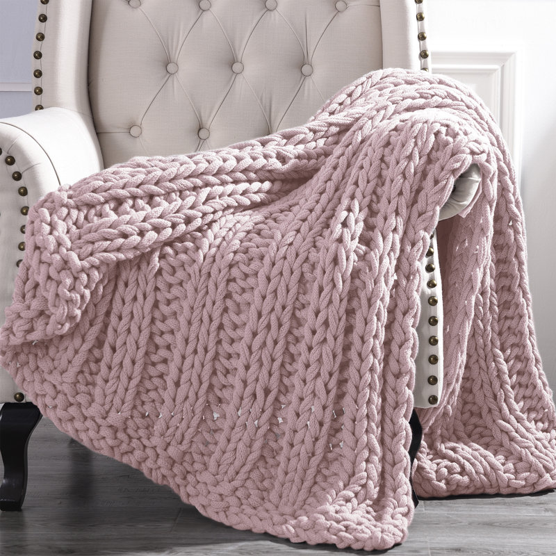 Chunky Throw, Rose
