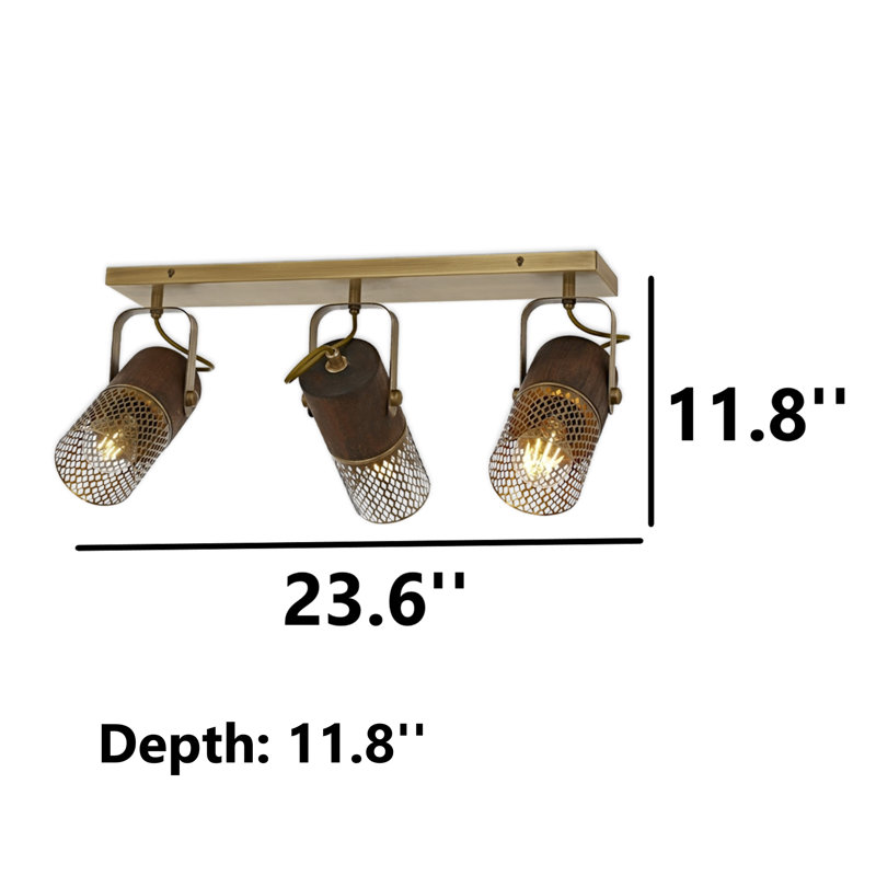 Metal Body Wooden Cap Microphone Semi-Flush Mount