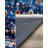 Nouvelle Collection Digital Print Cotton-Polyester Navy Blue Moroccan Rug-545300892