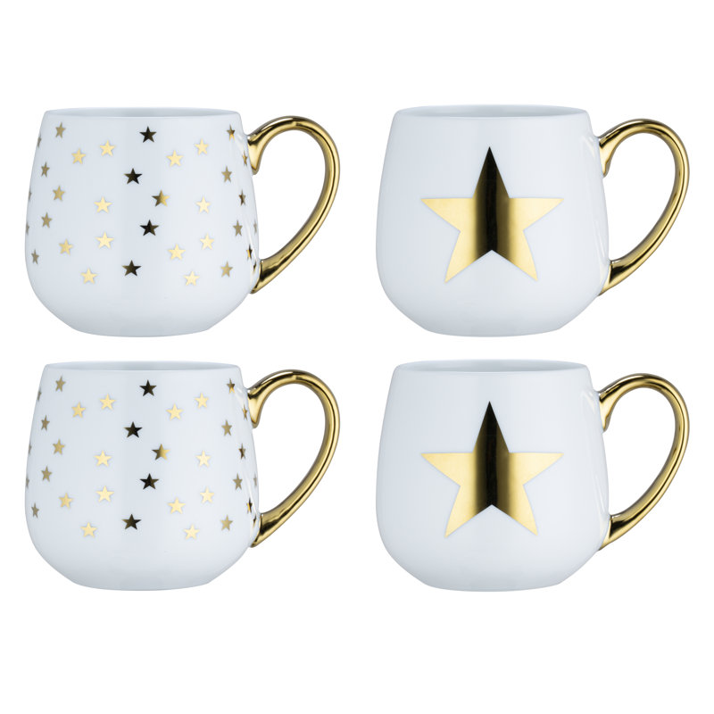 Gold Star Hug Mugs