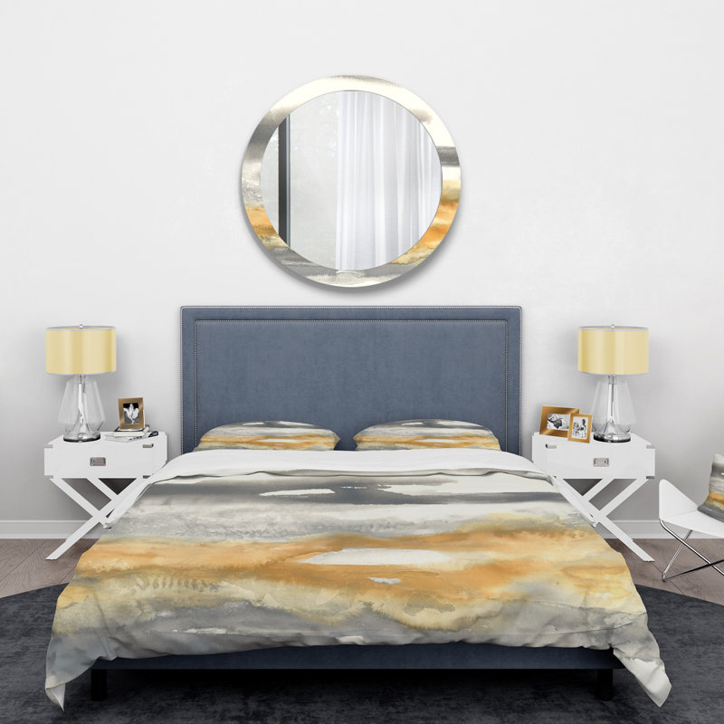 Gold Glamour Direction I - Ensemble de housse de couette moderne et contemporain - Microfibre de polyester