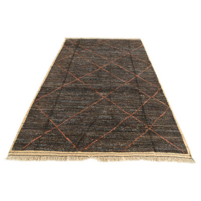 Moroccan Dark Brown Rug