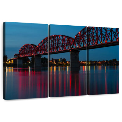 Nicci Illuminated Bridge In Louisville