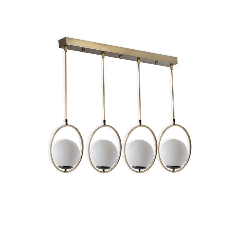 Luminaire suspendu en métal pour îlot de cuisine à hauteur réglable