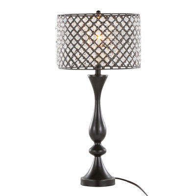 topaz metal table in oil rubbed bronze clear kcrystal and metal shade 27" Metal 1-Piece Table Lamp Oil Rubbed Bronze