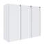 Armoire latérale de salle de bain 36 po, 3 portes à fermeture douce, montage flottant, 12 * 3 (emballage KD)
