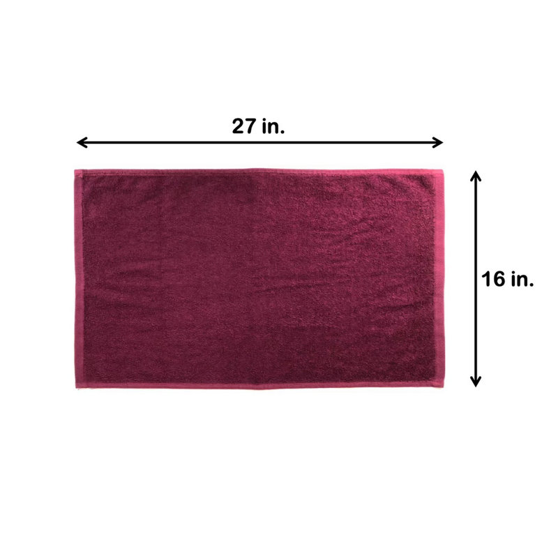 Shirli 100% Cotton Hand towel, Burgundy