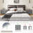 Floating Nightstand With Drawer Storage Modern Floating Bedroom Shelf-1872018194-1872018193
