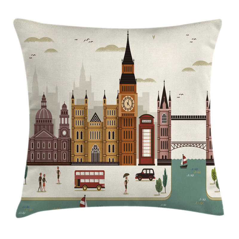 Reversible Pillow Cover, 16" x 16"