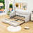 Convertible Twin XL to King Size Upholstered Daybed with Storage Drawers-318563417