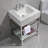 24" Natural Carrara Marble Console Bathroom Vanity-1208127021-1232766894