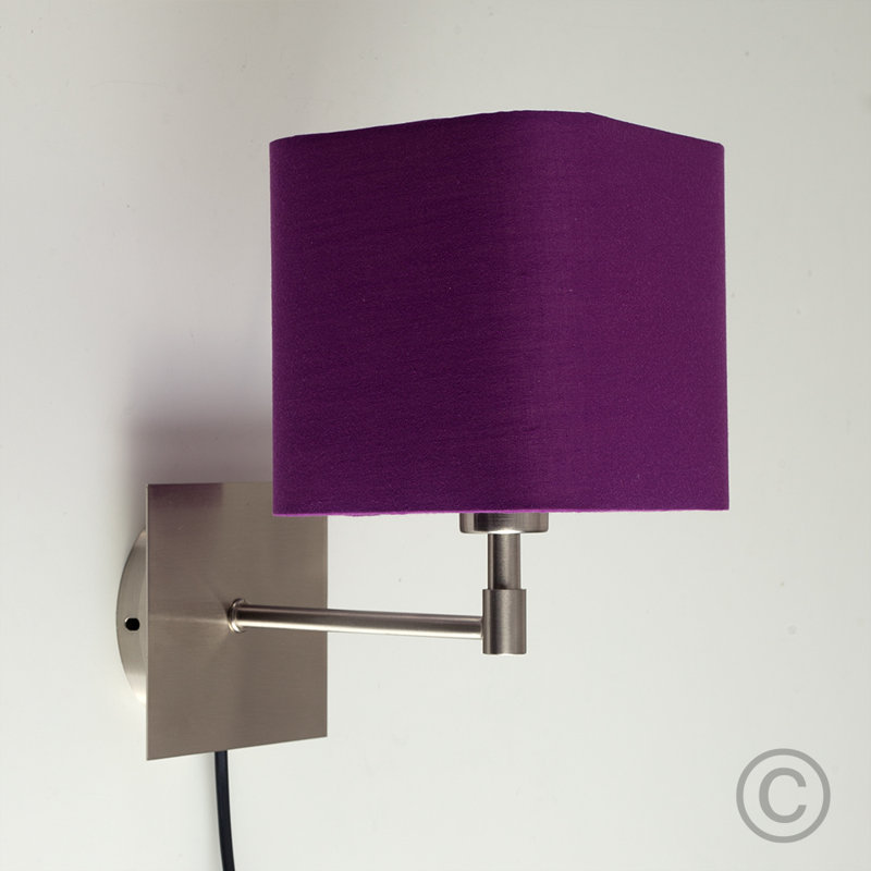 Alsfeld Plug-in Armed Sconce, Yes, Purple