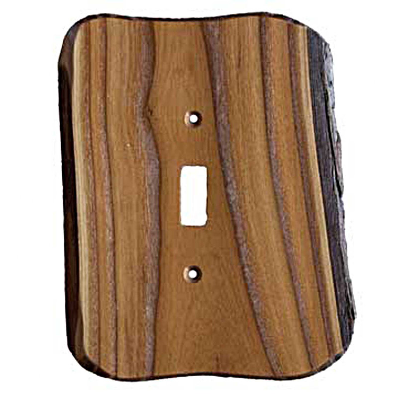 Rustic 1-Gang Toggle Light Switch Wall Plate, Russian Olive