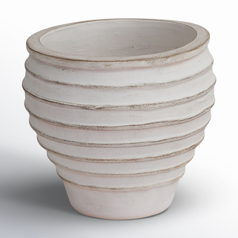 Ceramic Pot Planter, 10.5" H x 11.25" W x 11.25" D