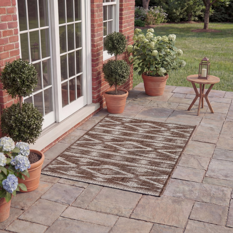 Amarien Southwestern Indoor/Outdoor Area Rug, Rectangle 2' x 3'7"