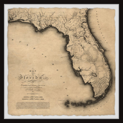 " Florida 1823 State Map "